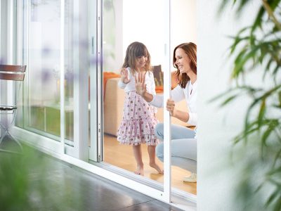 Insektenschutz Drehtüre für Balkon- und Terrassentüren