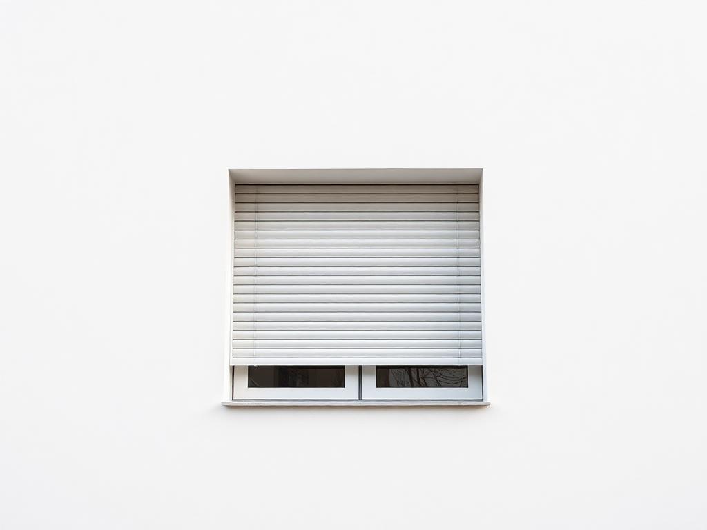 Unterputz-Rollladen ohne sichtbaren Kasten an minimalistischer Fassade